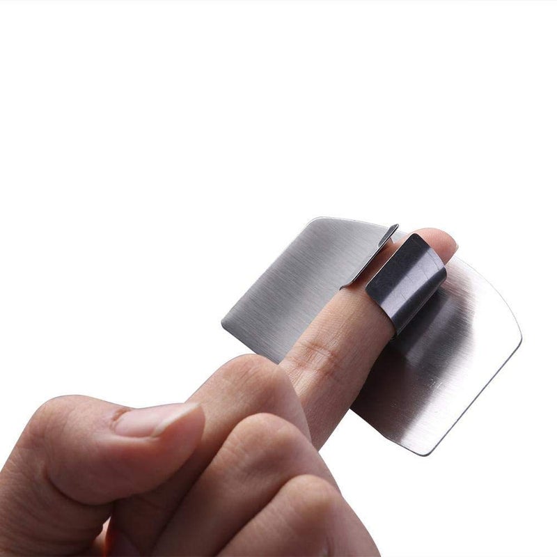 ReNext 2-PACK Stainless Steel Finger Guard for Slicing & Cutting Protector to Avoid Accidents when Chopping and Dicing Useful Kitchen Tool Gadget - Image 3